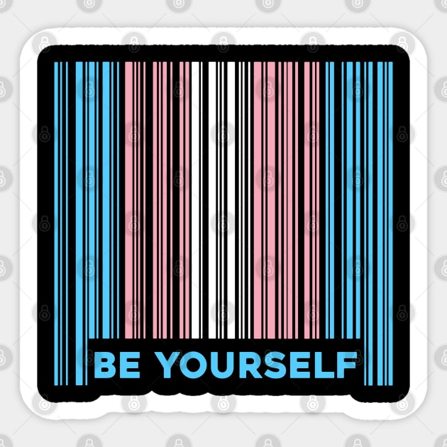 Be Yourself Trans Pride Sticker by Pridish